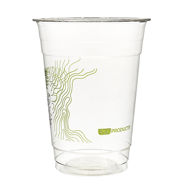 Vaso Almidón de Maíz PLA "Green Stripe" 470ml (1.000 Uds)