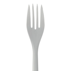 Tenedor Reutilizable PP Mineral “Hércules” Blanco 185mm (50 Uds)