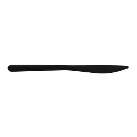 Cuchillo Reutilizable PP Mineral “Hércules” Negro 185mm (50 Uds)