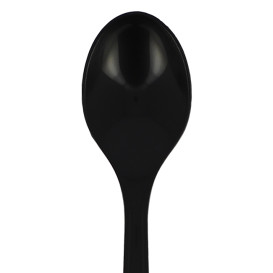 Cucharilla Reutilizable PP Mineral “Hércules” Negra 130mm (50 Uds)