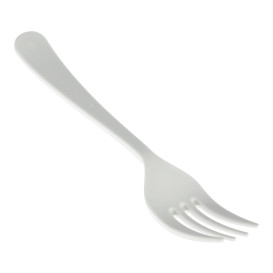 Tenedor Reutilizable PP Mineral “Gaia” Blanco 190mm (10 Uds)