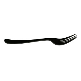 Tenedor Reutilizable PP Mineral “Gaia” Negro 190mm (10 Uds)