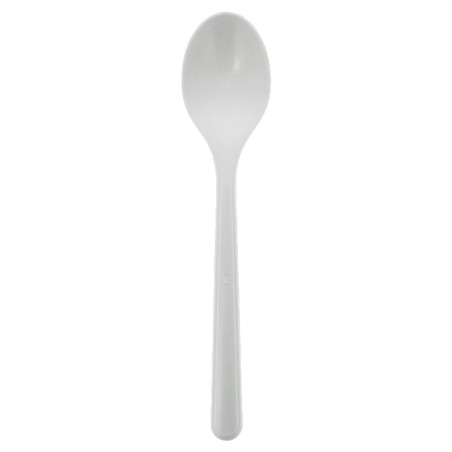 Cucharilla Reutilizable Durable PP Mineral Blanca 13cm (50 Uds)