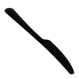 Cuchillo Reutilizable PP Mineral “Gaia” Negro 197mm (10 Uds)