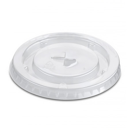 Tapa Plana con Cruz PP Transparente Ø7,9cm (50 Uds)