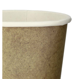 Vaso Cartón 4Oz/120ml Kraft Ø6,2cm (2000 Uds)