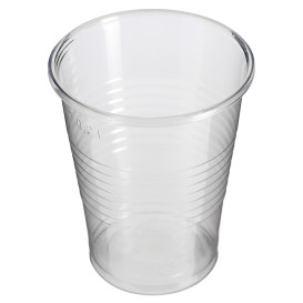 Vaso PP Transparente 240ml + Tapa Travel Cruz PS Ø7,4cm (1.000 Uds)