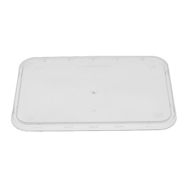 Tarrina Plástico Rectangular PP con Tapa 1.000ml (50 Uds)