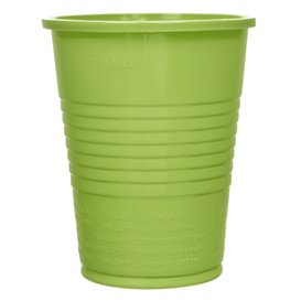 Vaso de Plástico PS Verde Lima 200ml Ø7cm (50 Uds)