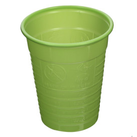 Vaso de Plástico PS Verde Lima 200ml Ø7cm (50 Uds)