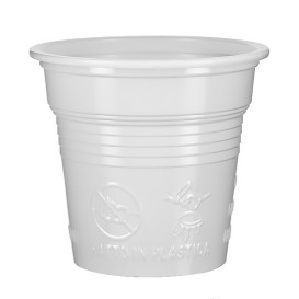 Vaso de Plástico PS Blanco 80ml Ø5,7cm (4.800 Uds)