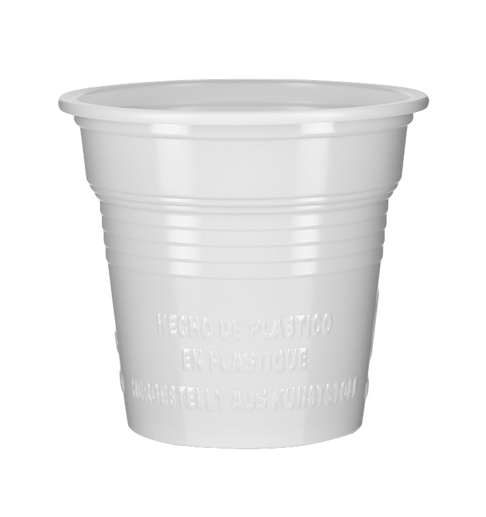 Vaso de Plástico PS Blanco 80ml Ø5,7cm (4.800 Uds)