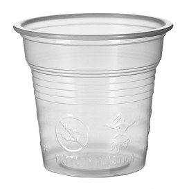 Vaso de Plástico PS Transparente 80ml Ø5,7cm (50 Uds)