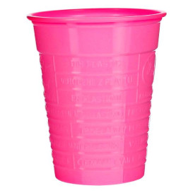 Vaso de Plástico PS Fucsia 200ml Ø7cm (50 Uds)