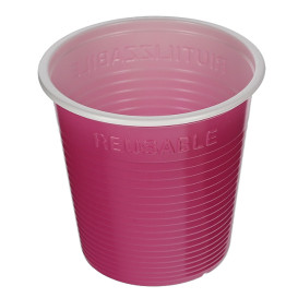 Vaso Reutilizable PS Bicolor Fucsia 160ml (30 Uds)