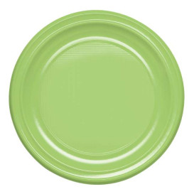 Plato Hondo Reutilizable Económico PS Verde Lima Ø20,5cm (150 Uds)