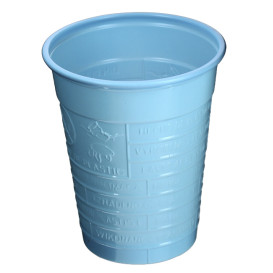 Vaso de Plástico PS Azul Claro 200ml Ø7cm (50 Uds)