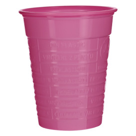 Vaso de Plástico PS Fucsia 200ml Ø7cm (50 Uds)