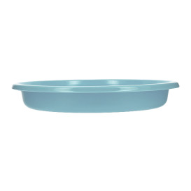 Plato Hondo Reutilizable Económico PS Azul Claro Ø20,5cm (25 Uds)