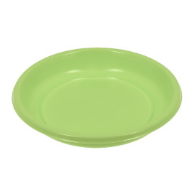 Plato Hondo Reutilizable Económico PS Verde Lima Ø20,5cm (25 Uds)