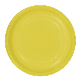 Plato Hondo Reutilizable Económico PS Amarillo Ø22cm (250 Uds)