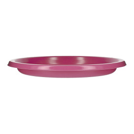 Plato Llano Reutilizable Económico PS Fucsia Ø22cm (200 Uds)