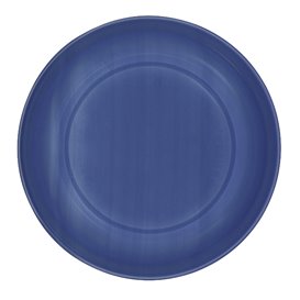 Plato Hondo Reutilizable Económico PS Azul Oscuro Ø20,5cm (25 Uds)
