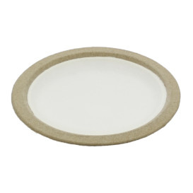 Plato de Bagazo Biodegradable Blanco Ø17,5cm (10 Uds)