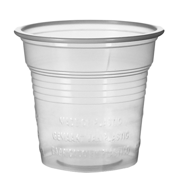 Vaso de Plástico PS Transparente 80ml Ø5,7cm (50 Uds)