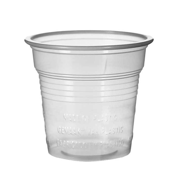 Vaso de Plástico PS Transparente 80ml Ø5,7cm (50 Uds)