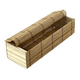 Envase de Bambú para Sushi 23x8x6cm (24 Uds)