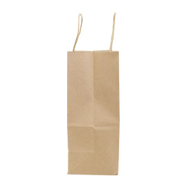Bolsa Papel Kraft con Asas 100g/m² 22+11x27cm (25 Uds)