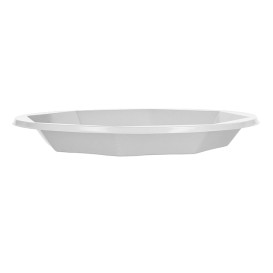 Plato Hondo Reutilizable Económico PS Blanco Ø22cm (25 Uds)