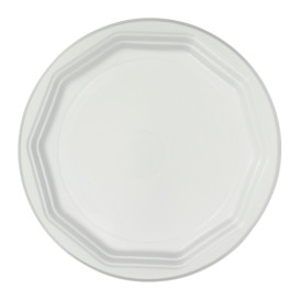 Plato Reutilizable PP "Deka" Llano Blanco 220mm (33 Uds)