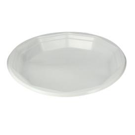 Plato Reutilizable PP "Deka" Hondo Blanco 220mm (231 Uds)