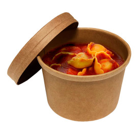 Tarrina de Cartón Kraft de 8Oz/250ml Ø9cm (500 Uds)