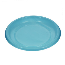 Plato Llano Reutilizable Económico PS Turquesa Ø22cm (25 Uds)