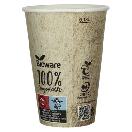 Vaso Vending Ecologico PLA BioWare 8 Oz/210ml Ø7,0cm (2.500 Uds)