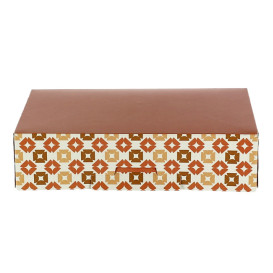 Caja para Dulces y Bombones Coral 18,5x12,5x5cm (100 Uds)