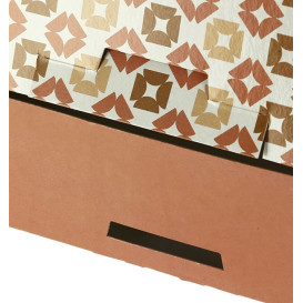 Caja para Dulces y Bombones Coral 18,5x12,5x5cm (100 Uds)