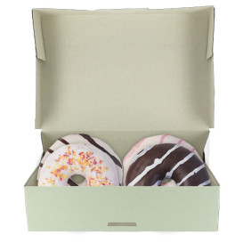 Caja para Dulces y Bombones Menta Chocolate 19,5x13,5x5,3cm (100 Uds)