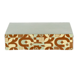 Caja para Dulces Menta Chocolate 17x11,5x4,3cm (600 Uds)