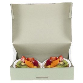 Caja para Dulces Menta Chocolate 17x11,5x4,3cm (600 Uds)