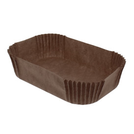 Cápsula de Papel para Molde Marrón 13,8x8,9x3,5cm (200 Uds)