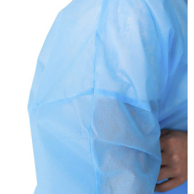 Bata Industrial TST PP con Velcro y Sin Bolsillo Azul 3XL 35gr (1 Ud)