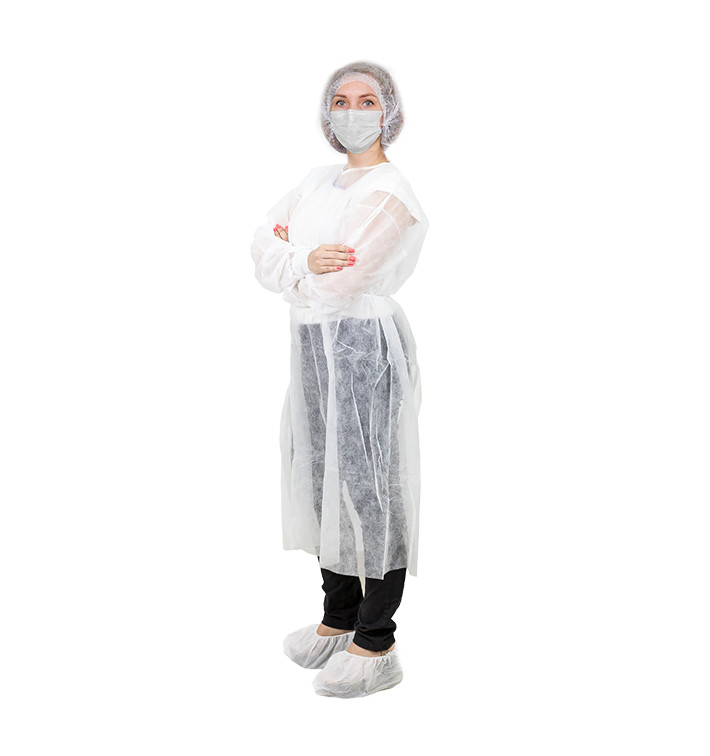 Kit Visita TNT 3 Piezas + Mascarilla Blanco (60 Kits)