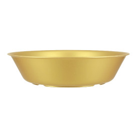 Plato Reutilizable Durable PP Mineral Oro Ø18cm (6 Uds)