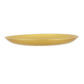 Plato Reutilizable Durable PP Mineral Oro Ø23,5cm (54 Uds)