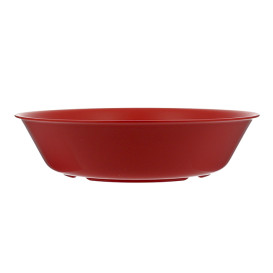 Plato Reutilizable Durable PP Mineral Rojo Ø18cm (54 Uds)