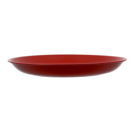 Plato Reutilizable Durable PP Mineral Rojo Ø21cm (54 Uds)